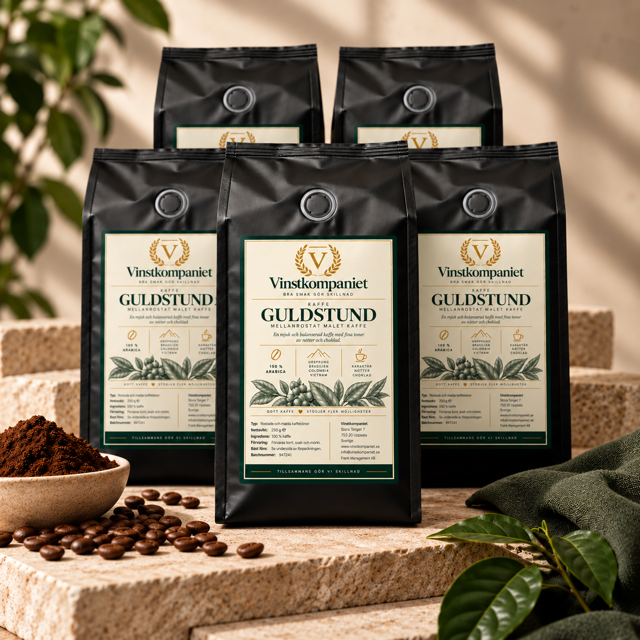 Guldstund 5-pack — premium förpackning från Vinstkompaniet